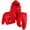 #04 Red 【Mix, Match & Rotate: Stock Up on Daily Colors】, variant on Toddler Boys 3 Piece Outfit Set, Long Sleeve Crewneck Sweatshirt, Zip-Up Hoodie & Elastic Jogger Pants, Casual Letter Print Activewear | CSEONE
