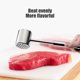 thumbnail image 5 of Prensa de ajo de acero inoxidable 304 para carne de res espesada, herramienta multifuncional para golpear carne de res, martillo para golpear., 5 of 9