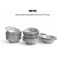 thumbnail image 4 of [100 Pack] 2.2" Mini Tart Pans - Disposable Aluminum Foil Tart Molds for Egg Tarts, Small Quiche and Desserts - Oven & Air Fryer Safe Mini Baking Tins for Home & Bakery, 4 of 4