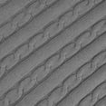 thumbnail image 6 of REGALWOVEN Cotton Throw Blanket Cable Knit Decorative Blanket, Light Grey 47"x70", 6 of 7