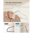 thumbnail image 3 of Velvet Hangers Clothes Hangers with Shoulder Notches Pants Bar Ink UCRFB, 3 of 7