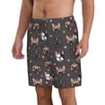 thumbnail image 2 of Pofeuu French Bulldogs Prin Men's Swim Trunks Quick Dry Bathing Suit Swimming Board Shorts Mesh Lining Beach Swimwear-X-Large, 2 of 6