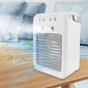 Mini Air Conditioners, Rechargeable Portable AC Unit, Personal Cooling Fan with 2 Speeds & 2 Cool Air Spray, Small Room Air Conditioners for Bedroom, Office, Outdoor