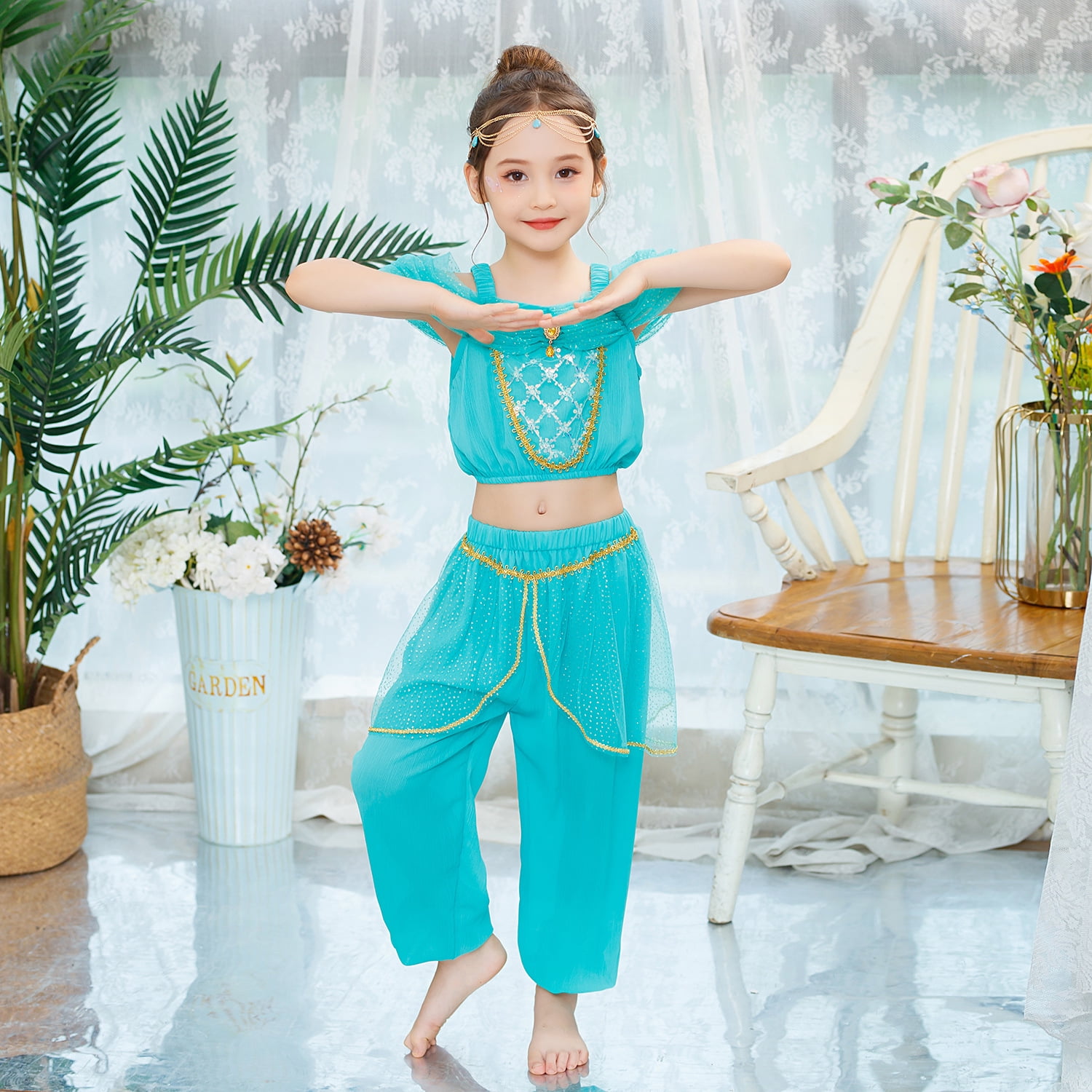 Disney Princess Dress Jasmine Dress For Kids Disney Jasmine Costume For  Girls  Aladdin