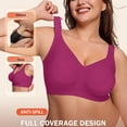 thumbnail image 2 of Jelly Bra for Women BWASD No Underwire Wireless Sport Bralettes Push Up Support Comfortable Soft Seamless Full Coverage Everyday No Show Bra (Hot Pink 3XL), 2 of 7