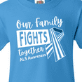 thumbnail image 4 of Inktastic Our Family Fights Together Als Awareness Youth T-Shirt, 4 of 5