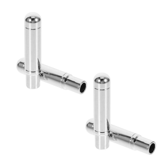 HOMEMAXS  4 Pcs Modified Car Door Lock Trailers Interior Accessories Silver