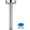Chrome, variant on Ceiling Mounted Shower Arm, 6 Inch Shower Pipe with Flange, 1/2 NPT Round Shower Stem for Rain Shower , Chrome