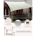 thumbnail image 4 of Sun Shade Sail 8'x10' Sage Green Lines Rectangle Sun Shade Sails Canopy Waterproof Abstract Art Outdoor Sunshades Sand UV Block Cover Shades Cloth for Patio Backyard Garden Deck Porch Lawn, 4 of 9