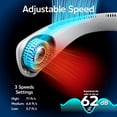 thumbnail image 6 of Arctic Air Cool Touch - Portable Handheld Fan, Mini USB Rechargeable, Compact & Lightweight, 4-Speed Adjustable, Battery-Powered, Quiet & Perfect for Travel & Outdoor, White Color, AACTFW-MC12/4, 6 of 10