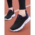 thumbnail image 5 of DLONGLI Women's Breathable Mesh Lace Up Athletic Sneakers, Non Slip Lightweight Walking Shoes, 5 of 5
