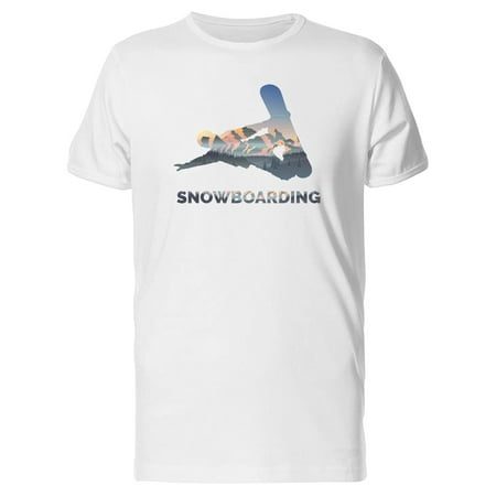 Snowboarding Landscape Art Tee Men's -Image by (Best Clothes For Snowboarding)