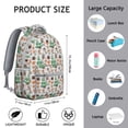 thumbnail image 6 of Fall Hedgehog Pattern Backpack for School,Cute School Bag,Schoolbag with Adjustable Shoulder Straps & Padded Back,15.3"x11"x7.1".﻿, 6 of 6