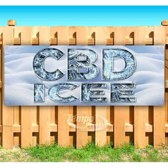 CBD Icee 13 oz Vinyl Banner With Metal Grommets