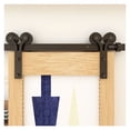 thumbnail image 2 of Kits de Rail de Porte de Grange Coulissante, Matériel de Porte à Rouleau en Forme de Y avec Roulements en Nylon Améliorés Stable et Robuste, Facile à Installer, 2 of 6