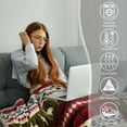 thumbnail image 5 of Catalonia Sherpa Throws Comfy Micro Mink Fleece Comfort Blanket 50x60 inch, Super Soft Plush Sofa Couch Reversible Bed TV, Caring Gift, 5 of 6
