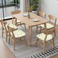 thumbnail image 6 of Pioneer Floral Pattern Seat Covers for Dining Room Chairs Set Of 6,Stretch Printed Washable Chair Seat Cover with Elastic Ties and Button,Removable Waterproof Couch Cushion Covers, 6 of 6