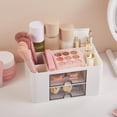 thumbnail image 4 of GIXUSIL Plastic Cosmetic Organizer, Multi-Purpose Storage Box with Drawers for Makeup Jewelry Office Supplies Home Organization，White, 4 of 7