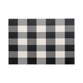 thumbnail image 3 of Restaurantware-Carmel Mesh 16 x 12 Inch Table Placemats, Set Of 6 Woven Washable Placemats - Large Gingham Print, No Stain, Black And White Kitchen Placemats, Heat Tolerant, Easy To Clean, 3 of 4