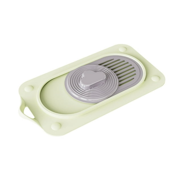 Kitchen Utensil Set Sliding Cover Design Silicone Drain Cover Silicone Suction Floor Drain Plug Mat Bath Tub Drain Stoppers Sealing Sewer Cover For Kitchen Bathroom Accessories, Green