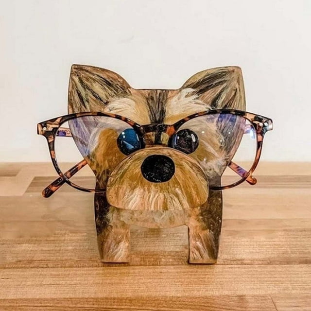 Expositor de gafas de madera - Organizador de escritorio resistente para almacenamiento y decoración de gafas, montura de manualidades de madera