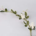 thumbnail image 4 of 5.9Ft Artificial Rose Vine Silk Flower Garland Hanging Vines Home Outdoor Wedding Arch Garden Wall Decor，Pack of 1 (Ivory) A, 4 of 5