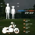 thumbnail image 6 of Electric Motorcycle for Kids, 24V 250W Dirt Bike, Two Speed Max Up to 14MPH & 60 Minutes Continuous, with Led Lights, Leather Seat, Rear Brake, Electric Motorbike for Kids/Teens, Black, 6 of 8