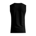 thumbnail image 6 of Tank Tops for Men Trendy Casual Sleeveless V Neck Tank Top Summer Wide Shoulder Strap Sports Running Basketball Regular Fit Vest Black L, 6 of 8