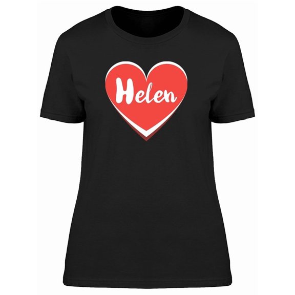 Helen On Red Heart Tee Women's -Image by Shutterstock