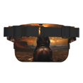 thumbnail image 3 of Fotbe Western Rainy Desert Cowboy Cangurera Cuadrada con Estampado de Doble Capa, Bolsa de Cintura Ajustable Mini para Hombres y Mujeres, 3 of 9