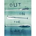 thumbnail image 2 of Grey, Jace 19x24 White Modern Wood Framed Museum Art Print Titled - Out On The Lake, 2 of 4