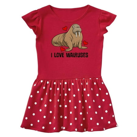 

Inktastic Walrus Cute Arctic Animals Gift Baby Girl Dress