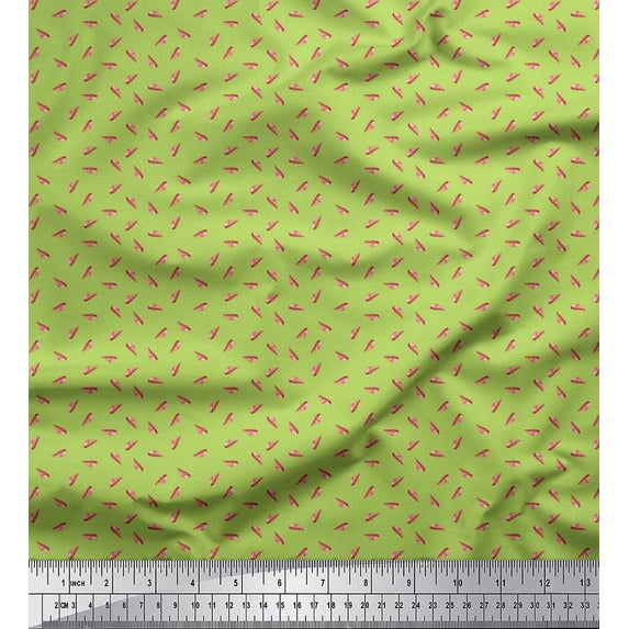 Soimoi Cotton Poplin Fabric Sea Shells Shirting Print Fabric by The Yard 56 Inch Wide