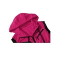 thumbnail image 4 of Unique Bargains Men's Sleeveless Zip Up Drawstring Hooded Vest 34 Rose Red, 4 of 6