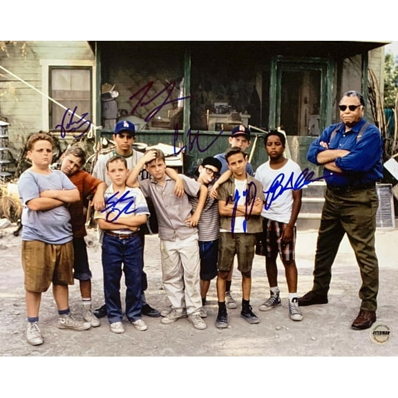 The Sandlot Cast Signed 11x14 Squints Smalls YaYa Repeat Timmy Kenny 1