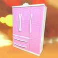 thumbnail image 4 of Kokiya Pink Doll Wardrobe Home Clothing Organizer Supplies Accessories Dollhouse Closet, 4 of 9