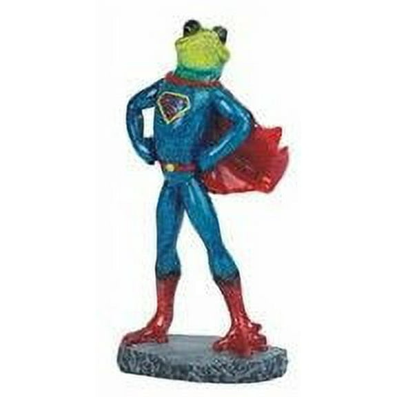 FC Design 8"H Superman Frog Statue Animal Superhero Animated Decoration Figurine
