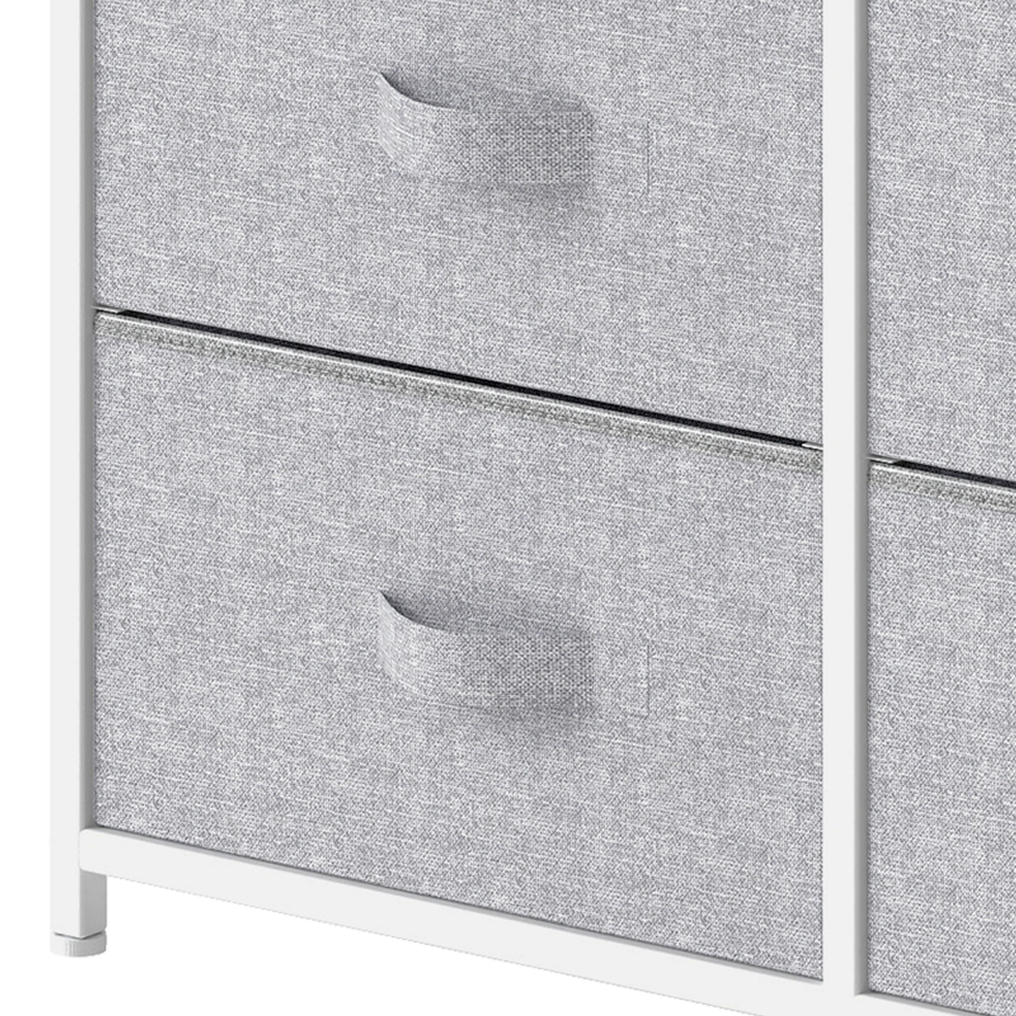 Uforic 8 Drawer Dresser Chest of Drawer Dressers for Fabric Storage Dressers for Living Room Light Gray