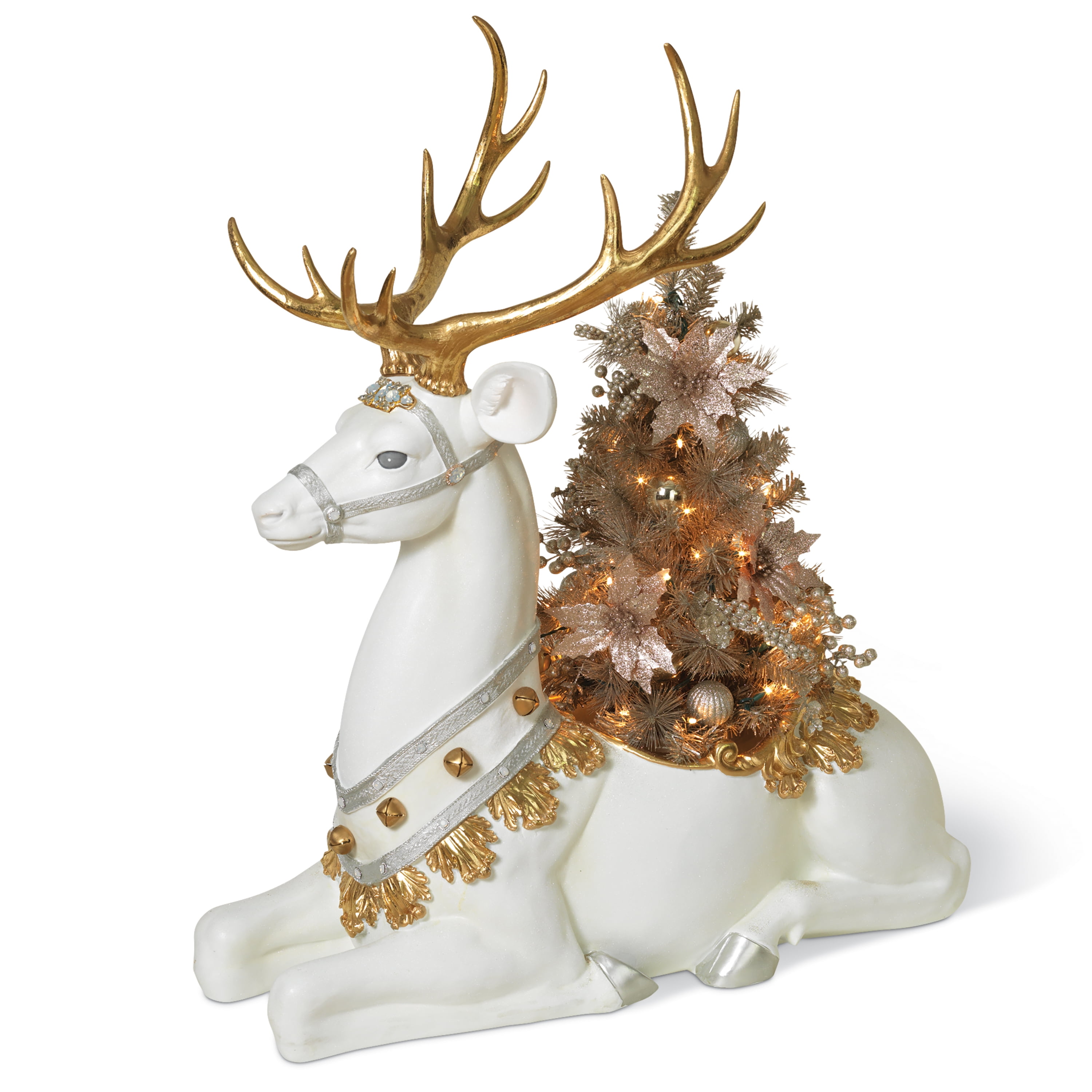 resin reindeer statue