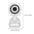 thumbnail image 4 of 1Pcs White USB Computer Camera for Desktop with ABS Material 3.5*2.6*1.8in, 4 of 8