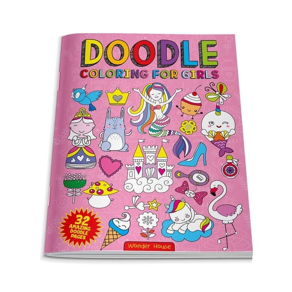 Doodle Coloring for Kids: Pink Edition (Paperback)