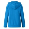 thumbnail image 4 of SDNall Womens Zip Up Hoodies Hoodie Full Zip Long Sleeve Lightweight Sweatshirts Pockets Jacket Coat (Blue, Sizes S-XXXL), 4 of 9