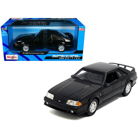 1993 Ford Mustang SVT Cobra Black "Special Edition" Series 1/24 Diecast Model Car by Maisto