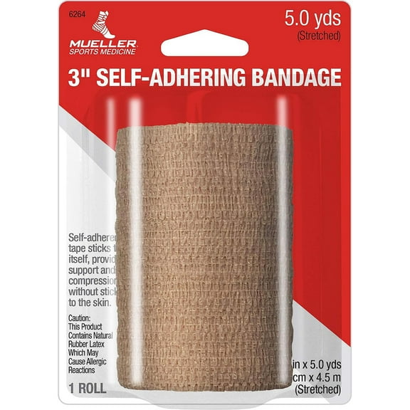 Mueller Sports Medicine Self-Adhering Bandage - 3" x 5 yd - Beige