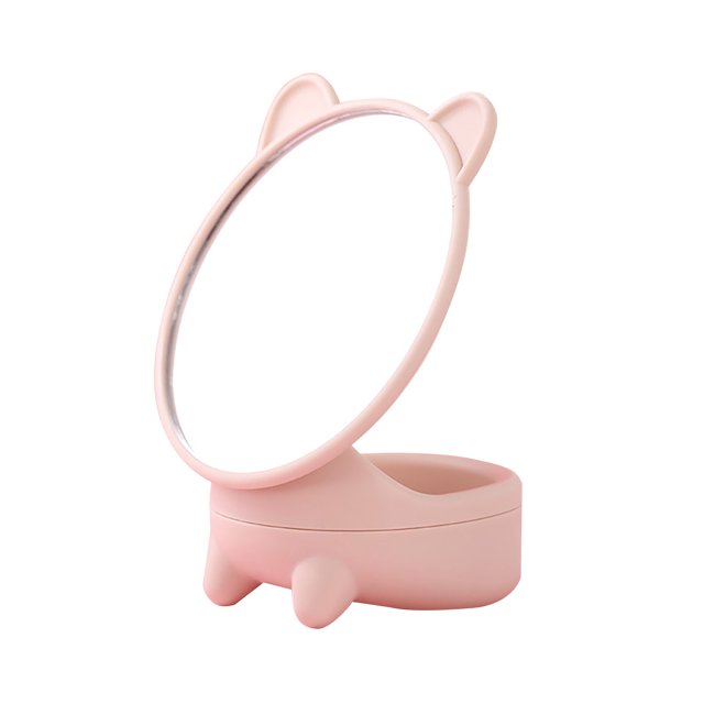 Miroir de Maquillage Bradem Avril avec Lumières LED Table d'Appoint avec Poignée, 1*Miroir