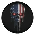 thumbnail image 3 of Lotusprinthandmade America Flag Skull Spare Tire Cover Without Backup Camera Hole 6 Sizes (34 in. V2), america flag tire cover, skull tire cover, 3 of 7