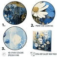 thumbnail image 3 of Designart "White Bloom Blue Bonnets" Blue Bonnets Picture Framed Canvas Wall Art, 3 of 5