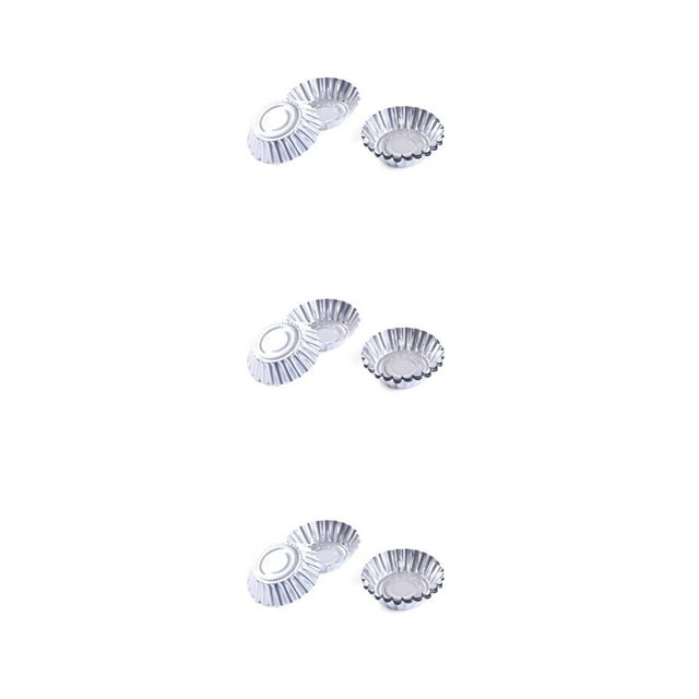 Moldes Desechables para Tartas de Huevo Naiovety 50 Uds Papel de Aluminio Antiadherente