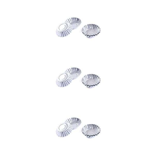 Moldes Desechables para Tartas de Huevo Naiovety 50 Uds Papel de Aluminio Antiadherente