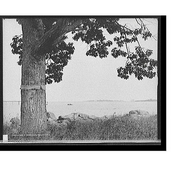 Historic Print, Glimpse of Baker's Island, Manchester, Mass., 16" x 20"